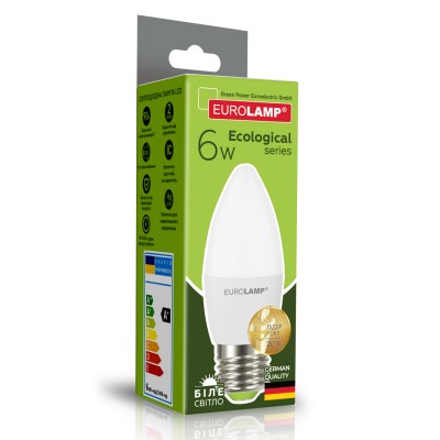 Светодиодная лампа Eurolamp CL 6W Е27 4000K (LED-CL-06274(P))