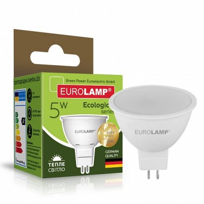Светодиодная лампа Eurolamp SMD MR16 5W GU5.3 3000K (LED-SMD-05533(P))