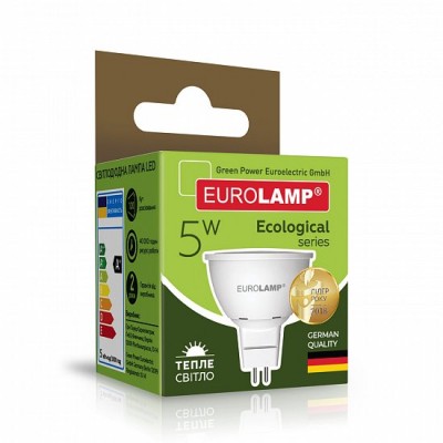 Светодиодная лампа Eurolamp SMD MR16 5W GU5.3 3000K (LED-SMD-05533(P))