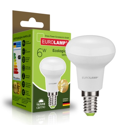 Светодиодная лампа Eurolamp R50 6W Е14 3000K (LED-R50-06142(P))