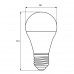 Светодиодная лампа Eurolamp A60 12W Е27 4000K (LED-A60-12274(P))