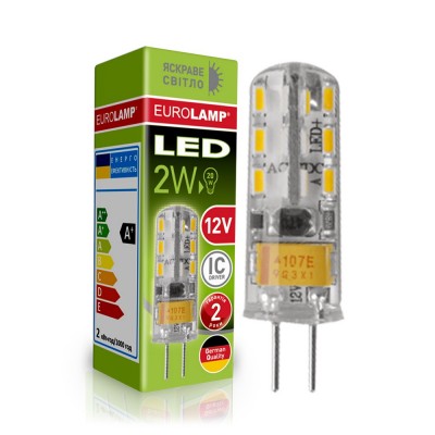 Светодиодная капсульная EUROLAMP LED Лампа G4 силикон 2W 3000K 12V