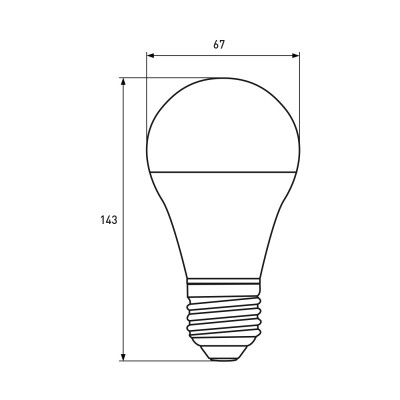Светодиодная лампа Eurolamp A75 20W Е27 4000K (LED-A75-20274(P))