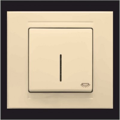 Кнопка контроля освещения с подсветкой Gunsan Moderna кремовый