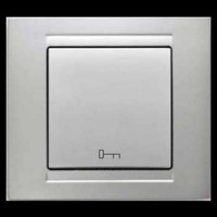 Кнопка керування дверним замком Gunsan Moderna срібло Кнопка керування дверним замком Gunsan Moderna срібло