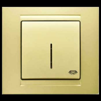 Кнопка контроля освещения с подсветкой Gunsan Moderna золото