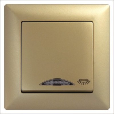 Кнопка контроля освещения с подсветкой Gunsan Visage золото