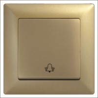 Кнопка звонка одинарная Gunsan Visage золото Кнопка звонка одинарная Gunsan Visage золото