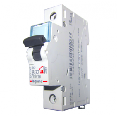 Автоматичний вимикач однополюсний Legrand TX3 32A 1Р 6кА тип &laquo;B&raquo;