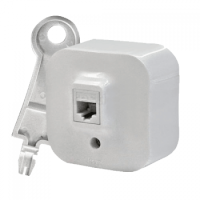 Розетка компьютерная PC-1 RJ45 кат.5е UTP Legrand Quteo 782224, накладной, цвет белый