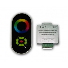 RGB радио контроллер 18А Black (сенсорный радио пульт)