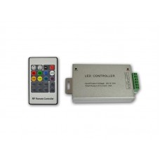 RGB радио контроллер ALLUMINIUM RF 24А, 20 кнопок на пульте