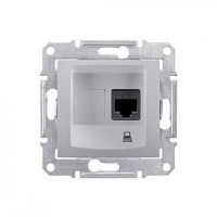 Розетка RJ 45 кат. 5е неекран. UTP алюміній Sedna SDN4300160