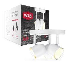 Світовий світильник MAXUS MSL-01R 3x4W 4100K білий