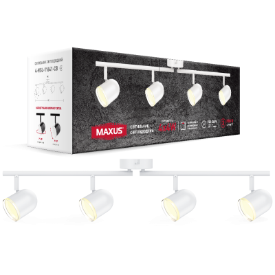 Світовий світильник MAXUS MSL-01C 4x4W 4100K білий