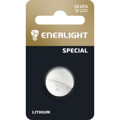 Батарейка ENERLIGHT LITHIUM CR 2016 BLI 1
