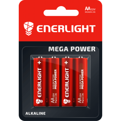 Батарейка ENERLIGHT MEGA POWER AA BLI 4