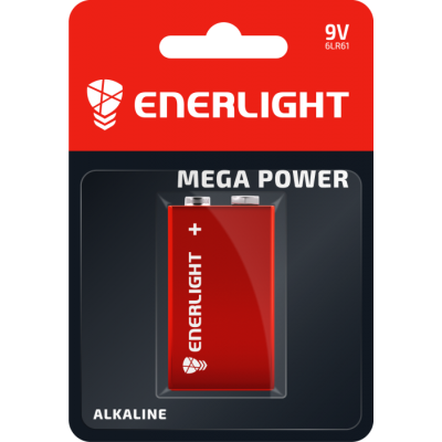 Батарейка ENERLIGHT MEGA POWER 6LR61 BLI 1