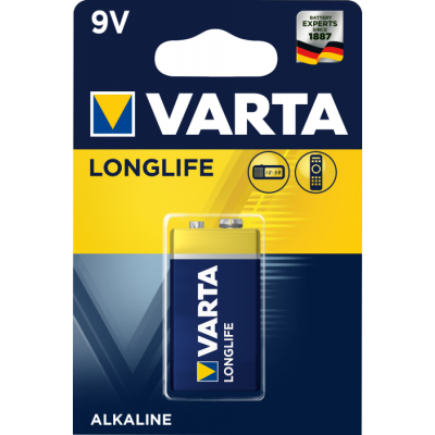 Батарейка VARTA LONGLIFE 6LR61 BLI 1 шт