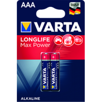 Батарейка VARTA LONGLIFE MAX POWER AAA  BLI 2 шт