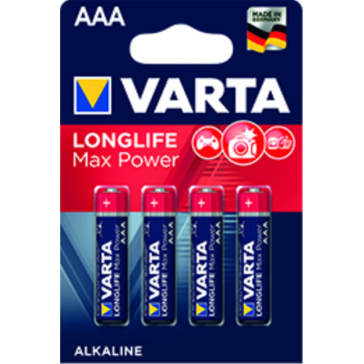 Батарейка VARTA LONGLIFE MAX POWER AAA  BLI 4 шт