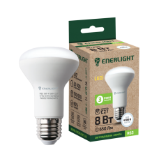 Світлодіодна лампа ENERLIGHT R63 8Вт 4100K E27
