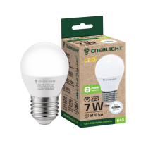 Светодиодная лампа ENERLIGHT G45 7Вт 4100K E27