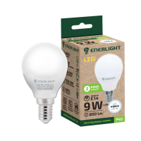 Светодиодная лампа ENERLIGHT P45 9Вт 4100K E14