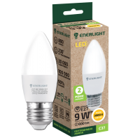 Світлодіодна лампа ENERLIGHT С37 9Вт 3000K E27