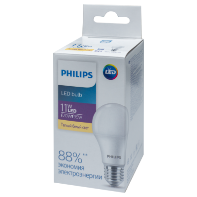 Светодиодная лампа Philips Ecohome LED Bulb 11W E27 3000K 1PF/20RCA