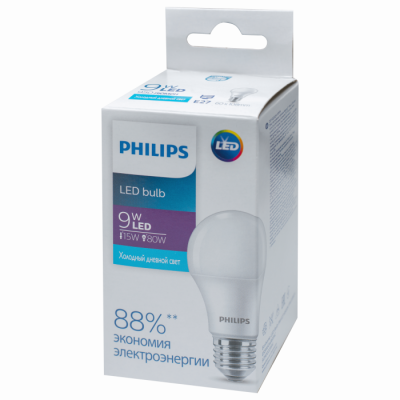 Светодиодная лампа Philips Ecohome LED Bulb 9W E27 6500K 1PF/20RCA