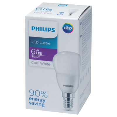 Светодиодная лампа Philips LED Lustre 6-60W E14 840 P45NDFR RCA
