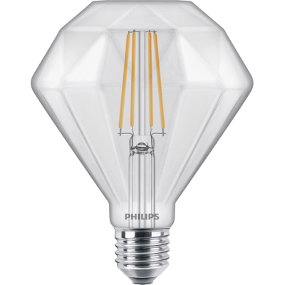 Лампа Filament Philips LEDClassic 40W Diamond E27 2700K CL D