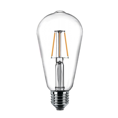 Светодиодная лампа Philips Filament LED Classic 4-40 Вт ST64 E27 830 CL NDAPR