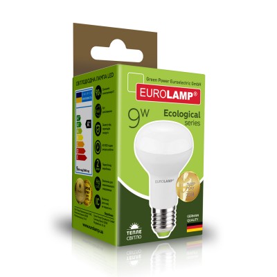 Светодиодная лампа Eurolamp R63 9W Е27 3000K (LED-R63-09272(P))