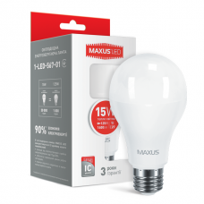 LED лампа MAXUS A70 15W тепле світло E27 (1-LED-567-01)