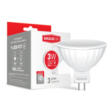 LED лампа MAXUS MR16 3W теплый свет GU5.3 AP (1-LED-511)