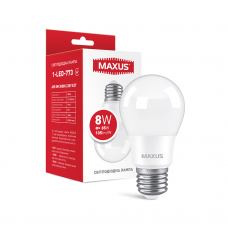 Лампа світлодіодна MAXUS 1-LED-773 A55 8W 3000K 220V E27