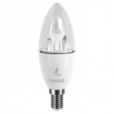LED лампа MAXUS 6W яскраве світло C37 Е14 (1-LED-422)