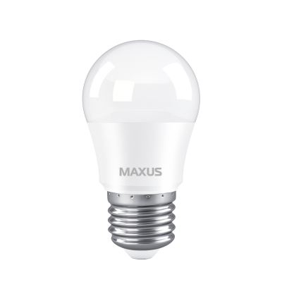 Лампа светодиодная MAXUS 1-LED-741 G45 5W 3000K 220V E27