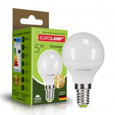 Світлодіодна лампа Eurolamp G45 5W Е14 3000K (LED-G45-05143(P))