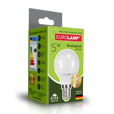Светодиодная лампа Eurolamp G45 5W Е14 4000K (LED-G45-05144(P))