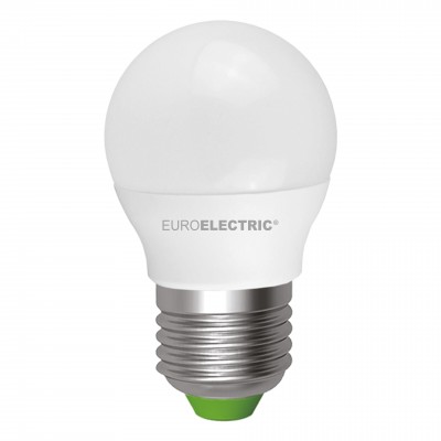 Светодиодная EUROELECTRIC LED Лампа "Шар" ЕКО G45 5W E27 4000