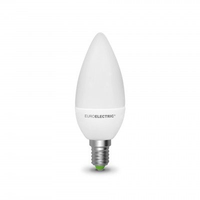 Светодиодная EUROELECTRIC LED Лампа "Свеча" 6W E14 4000K
