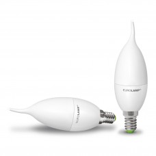Світлодіодна EUROLAMP LED Лампа ЕКО "Свічка на вітрі" 6W E14 4000K