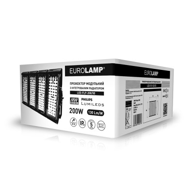 EUROLAMP LED Прожектор модульный с интегрированным радиатором 200W 5000K