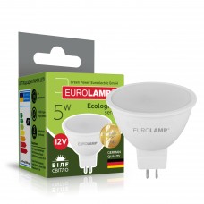 Світлодіодна лампа Eurolamp SMD MR16 5W GU5.3 4000K 12V (LED-SMD-05534(12)(P))