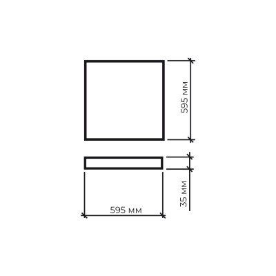 Світлодіодна панель 40W 6500K EUROLAMP