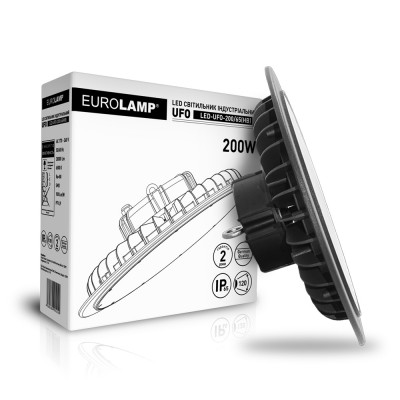 EUROLAMP LED Светильник индустриальний High Bay UFO IP65 200W 6500K