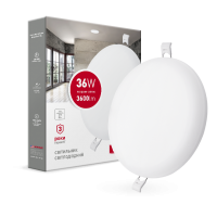 Світильник врізний MAXUS SP edge 36W, 4100К (коло)